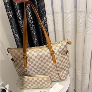 Louis Vuitton Damier Azur Tote with Wallet
